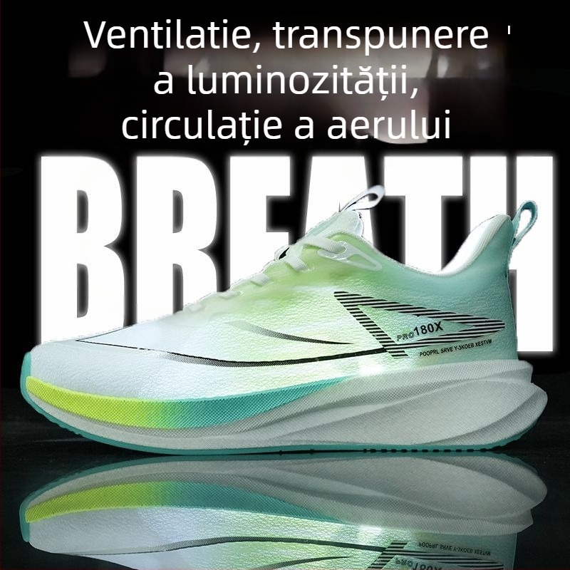 Pantofi de alergare pentru bărbați – ultraușori, partea superioară din plasă, respirabile, absorbție a șocurilor, talpă vulcanizată