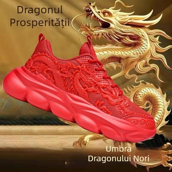 Pantofi sport casual pentru tineri, cu partea superioară din piele sintetică, talpă din cauciuc, căptușeală din plasă, închidere cu șireturi