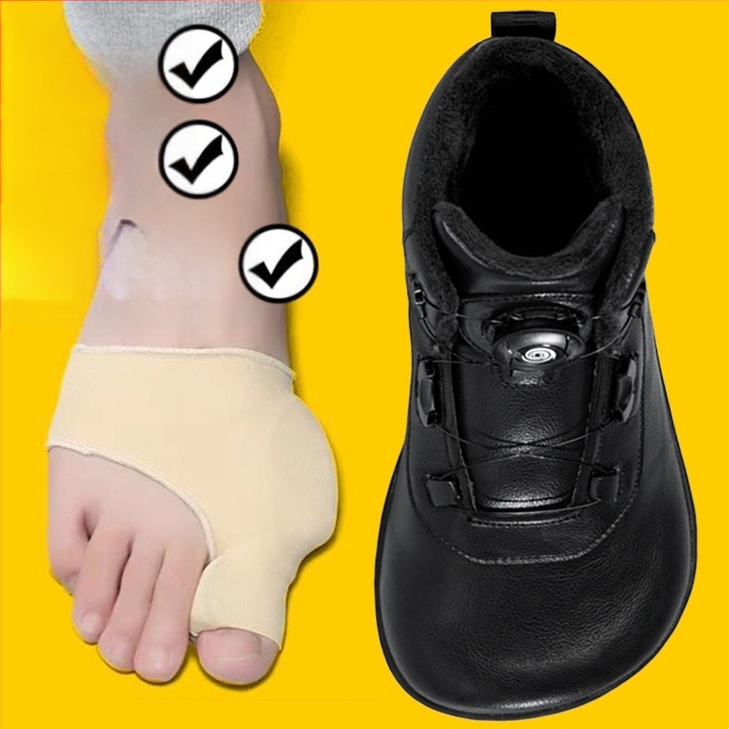 Pantofi de mers pejos pentru iarnă, căptuți cu fleece, croială extra-wide, vârf lat și talpă lată, partea superioară din piele microfibră