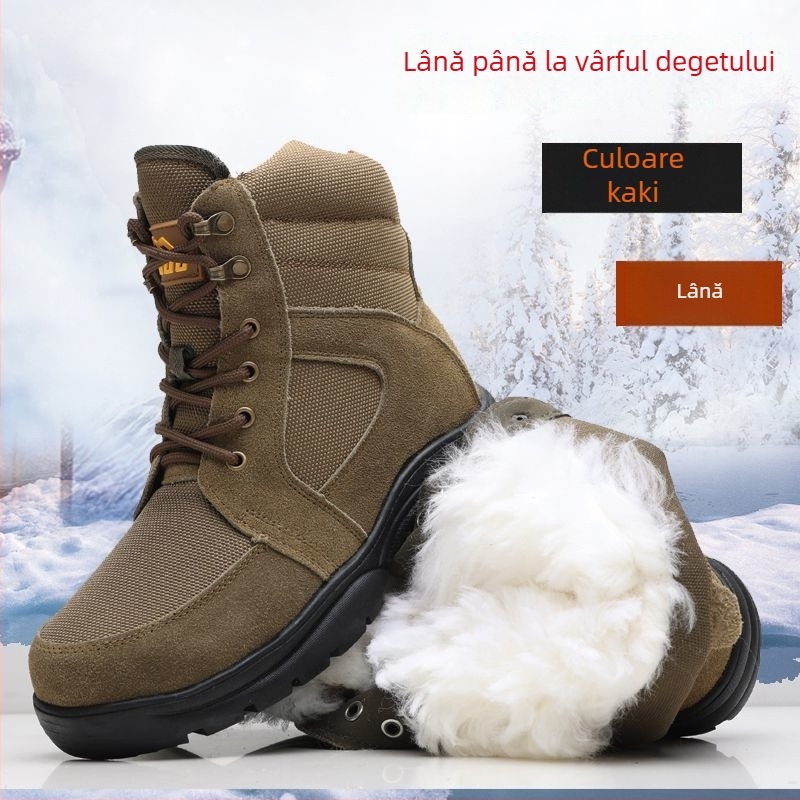 Ghete Martin PU partea superioară; Talpă din cauciuc; Vârf rotund; Toc mic 1–3 cm; Gambă înaltă (PU partea superioară; Talpă din cauciuc; Vârf rotund; Toc mic; Gambă înaltă)