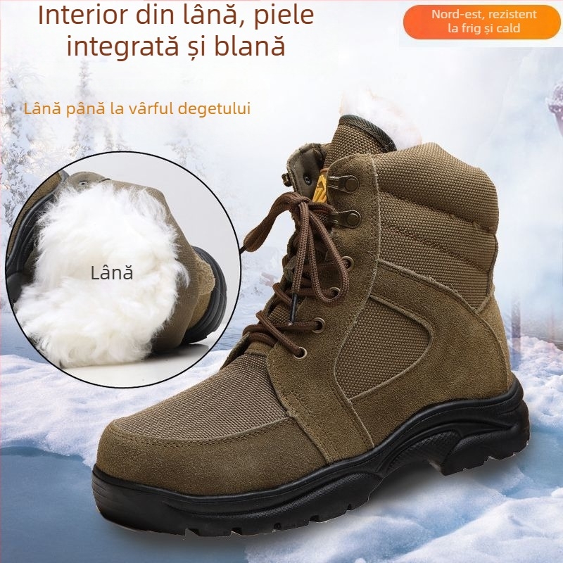 Ghete Martin PU partea superioară; Talpă din cauciuc; Vârf rotund; Toc mic 1–3 cm; Gambă înaltă (PU partea superioară; Talpă din cauciuc; Vârf rotund; Toc mic; Gambă înaltă)