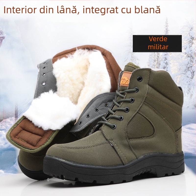 Ghete Martin PU partea superioară; Talpă din cauciuc; Vârf rotund; Toc mic 1–3 cm; Gambă înaltă (PU partea superioară; Talpă din cauciuc; Vârf rotund; Toc mic; Gambă înaltă)