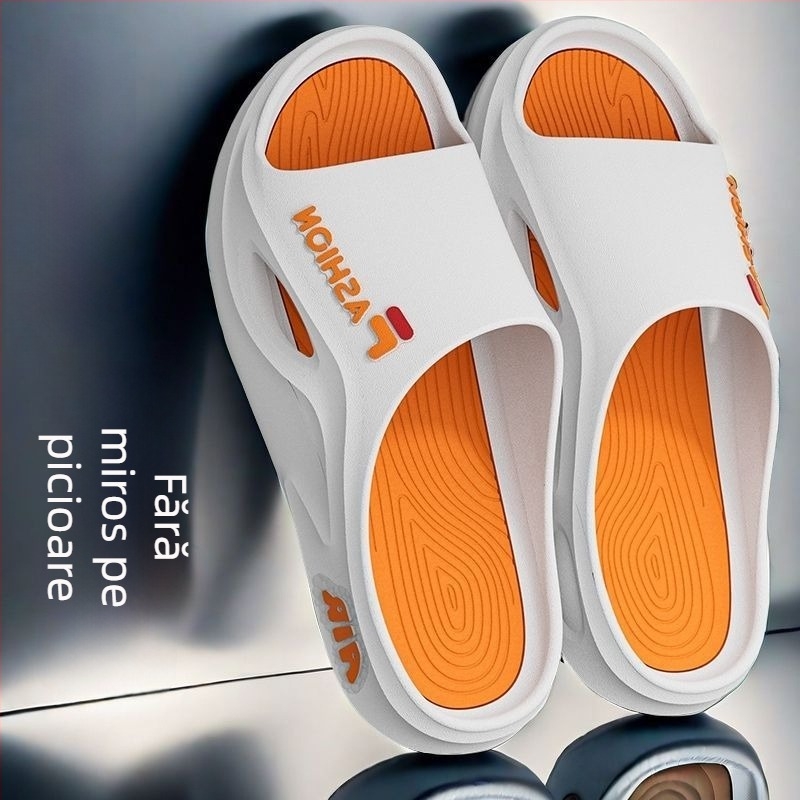 Slapi pentru bărbați, partea superioară PVC, talpă PVC, talpă turnată prin injecție, stil tineresc