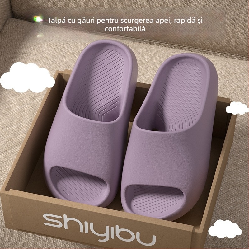 Papuci EVA unisex pentru interior, vară 2025, stil leisure, talpă moale, încălțăminte comodă