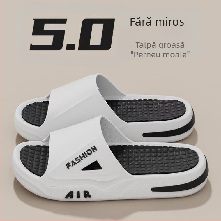 Flip-flops bărbați, cu partea superioară PVC și talpă PVC, încălțăminte casual pentru exterior