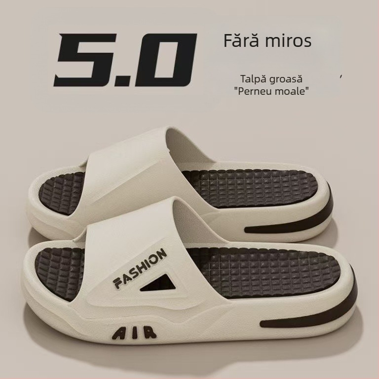 Flip-flops bărbați, cu partea superioară PVC și talpă PVC, încălțăminte casual pentru exterior