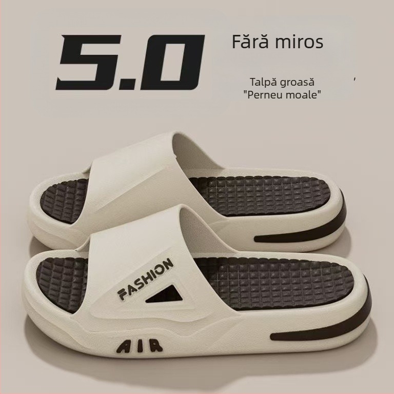 Flip-flops bărbați, cu partea superioară PVC și talpă PVC, încălțăminte casual pentru exterior