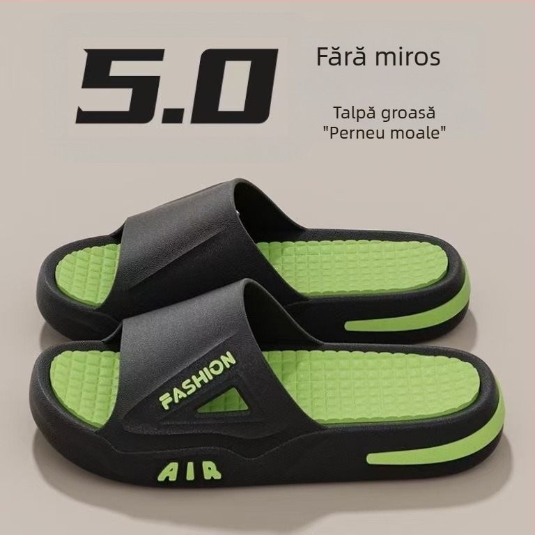 Flip-flops bărbați, cu partea superioară PVC și talpă PVC, încălțăminte casual pentru exterior