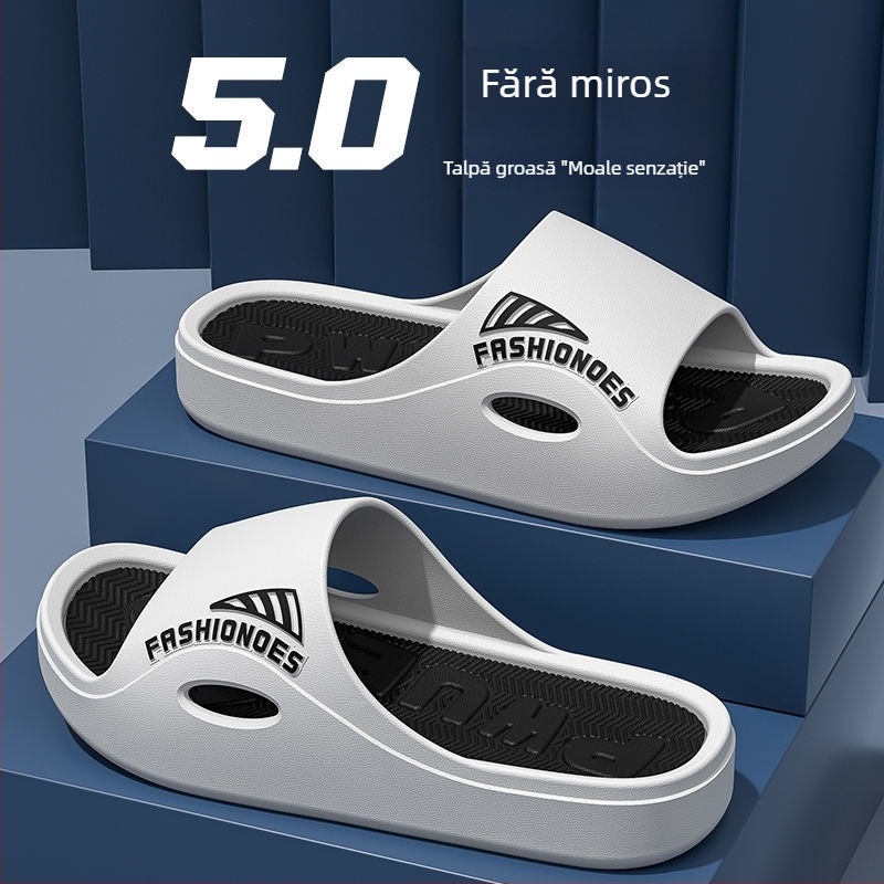 Papuci de bărbați cu partea superioară din PVC, talpă PVC, talpă moale, stil sport, interior și exterior