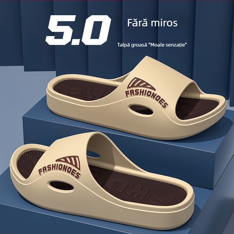 Papuci de bărbați cu partea superioară din PVC, talpă PVC, talpă moale, stil sport, interior și exterior