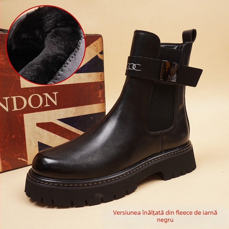 Ghete Martin pentru bărbați, partea superioară din plasă, talpă din cauciuc, toc platformă 3–5 cm, închidere cu șireturi în față