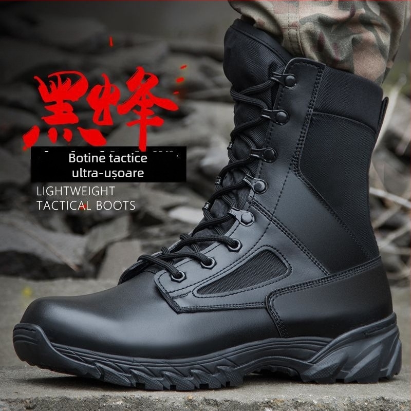 Ghete tactice unisex, înalte, cu partea superioară din plasă respirabilă, branț EVA, talpă antiderapantă