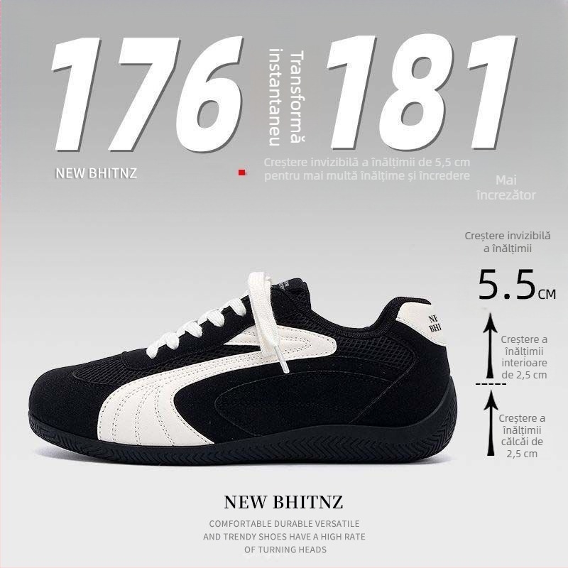 Loafers unisex - partea superioară din plasă, închidere cu șireturi, vârf rotund, talpă PVC, profil redus