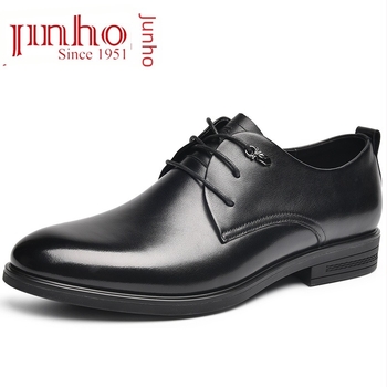 Golden Monkey pantofi Oxford pentru bărbați, din piele naturală, talpă din cauciuc, închidere cu șireturi, vârf rotund