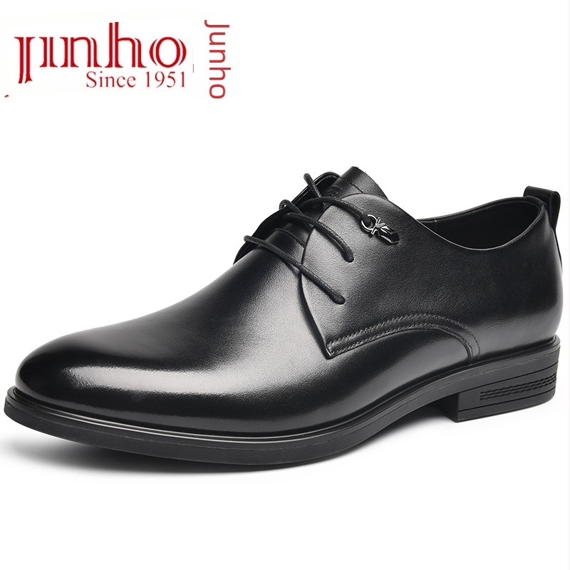 Golden Monkey pantofi Oxford pentru bărbați, din piele naturală, talpă din cauciuc, închidere cu șireturi, vârf rotund