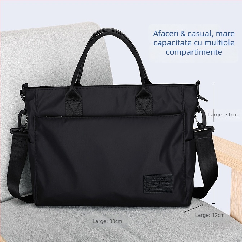 Geantă de afaceri | Geantă de documente din Nylon impermeabil, stil urban minimalist, brand BJIAX/Baogasi