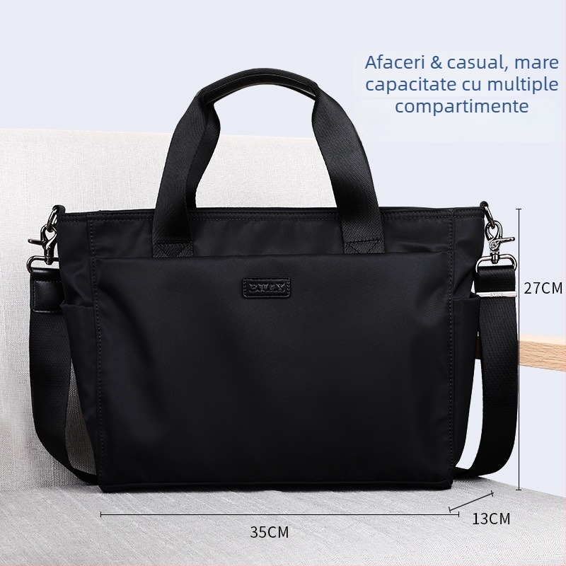 Geantă de afaceri | Geantă de documente din Nylon impermeabil, stil urban minimalist, brand BJIAX/Baogasi