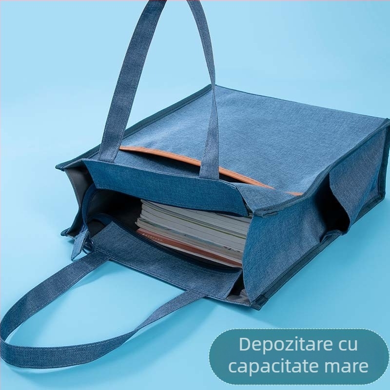 Geantă dosar din Oxford cu fermoar, Brand Outstanding, material Oxford cu elasticitate înaltă
