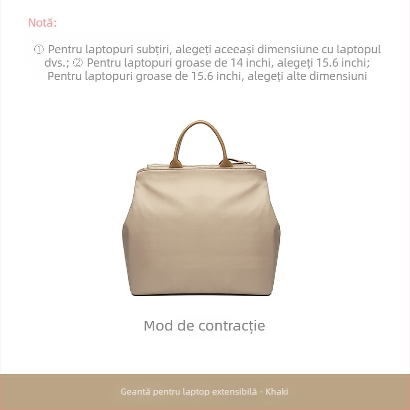 Xinhuada geantă pentru laptop pentru femei, capacitate mare, impermeabilă, rezistentă la uzură, antișoc, reduce încărcarea, țesătură Oxford