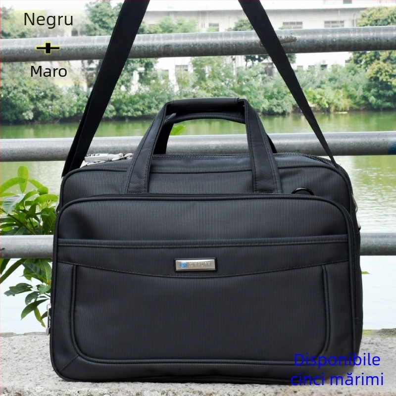Geantă pentru laptop bărbați, 16 inci, capacitate mare, pentru afaceri și călătorii, curea crossbody