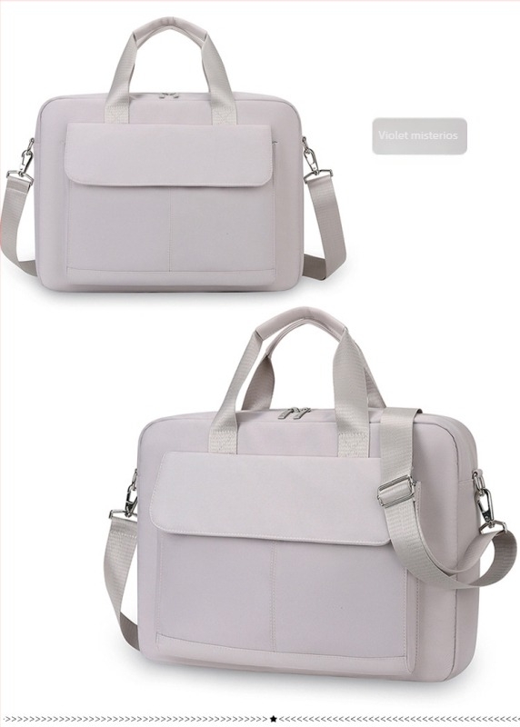 Sac de laptop din Oxford, rezistent la uzură și ușor de depozitat, stil urban minimalist, căptușeală poliester, unisex