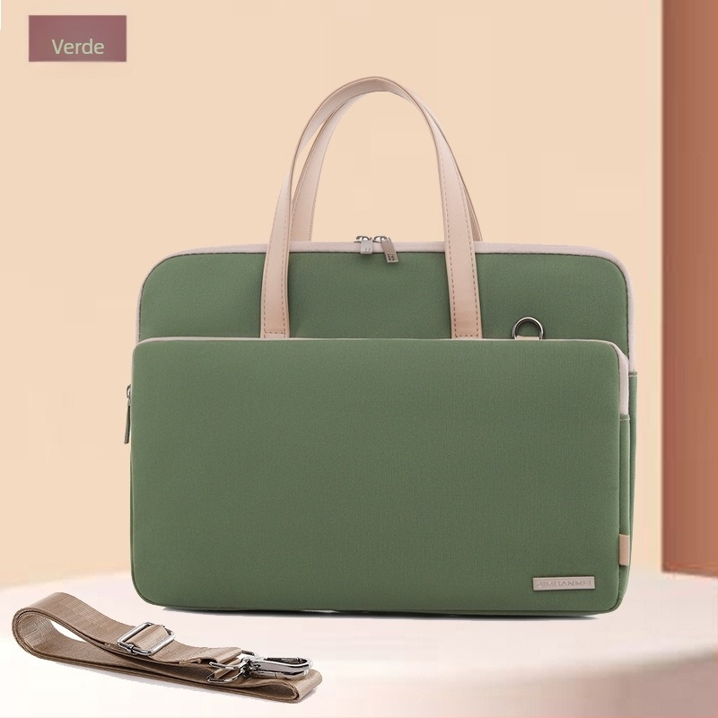 Geantă pentru laptop, material Oxford rezistent, căptușeală din nailon, stil urban minimalist, geantă de afaceri portabilă