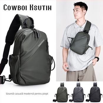 Geantă de piept pentru bărbați – nylon, rezistentă la apă, respirabilă, ultraușoară, extensibilă, stil street