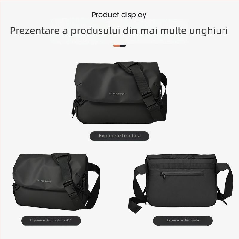 Geantă crossbody pentru bărbați din PU, cu căptușeală Oxford, stil Fresh and Sweet, pentru relaxare în timpul călătoriilor