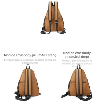 Geantă crossbody pentru bărbați, stil călătorie leisure, material Oxford, capacitate mare, respirabilă, impermeabilă, antibacteriană, căptușeală poliester, marca TANGCOOL