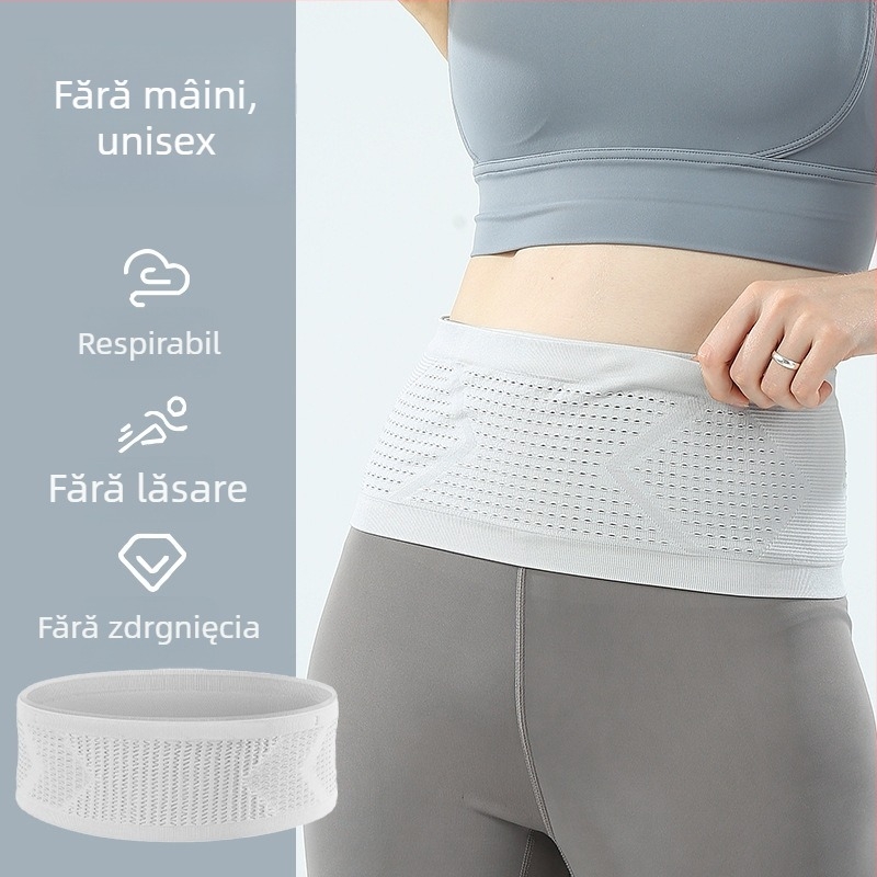 Borsetă de talie sport pentru exterior – ultra ușoară, respirabilă, extensibilă, din nailon, unisex, pentru alergare și fitness