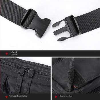 Geantă de piept pentru bărbați, nylon, rezistentă la uzură, TAX1333, stil urban