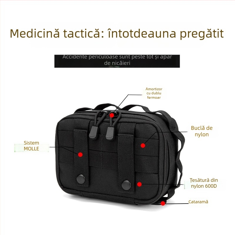 Geantă talie MOLLE outdoor, multifuncțională, din poliester, pentru bărbați, vară 2023, pentru sporturi în aer liber