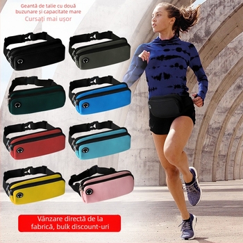 Borsetă talie sport unisex – Lycra, respirabilă, impermeabilă și rezistentă la uzură pentru sport în aer liber