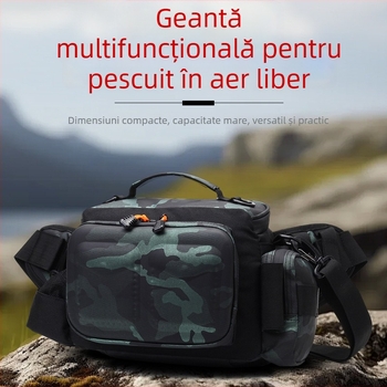 Geantă de talie pentru bărbați – material Oxford, rezistentă la abraziune, pentru călătorii de agrement, compatibilă cu laptop de 10 inch