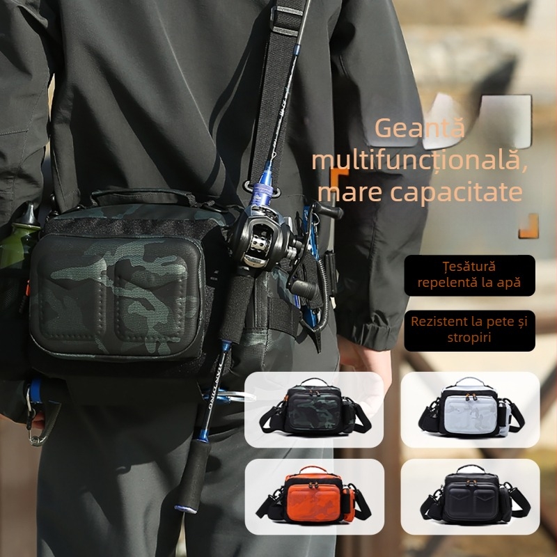 Geantă de talie pentru bărbați – material Oxford, rezistentă la abraziune, pentru călătorii de agrement, compatibilă cu laptop de 10 inch