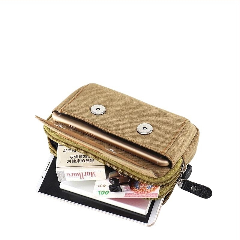 Geantă de talie pentru telefon pentru bărbați, cu curea, multifuncțională, orientare orizontală și verticală, pentru călătorii de agrement