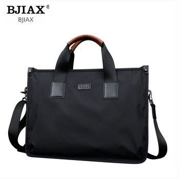 Geantă de mână pentru bărbați, din nylon impermeabil, compatibilă cu laptop de 13 inchi, stil urban minimalist, brand BJIAX/Baogasi