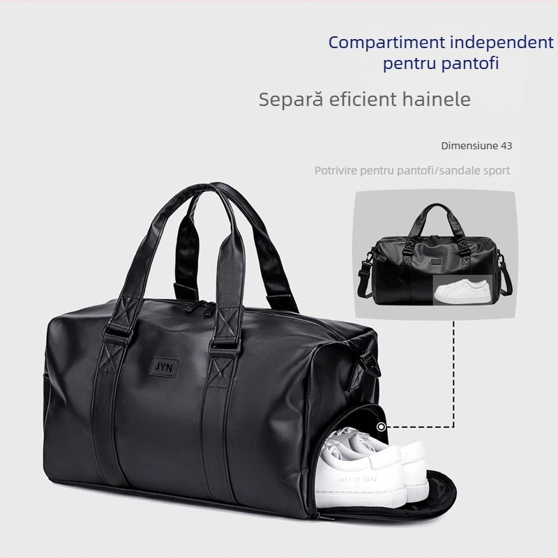 Geantă de voiaj transfrontalieră, 20–35L PU, Secțiune uscat-umedă, Unisex, Căptușeală poliester
