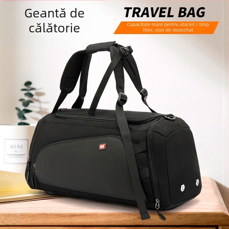 NAKIE rucsac de fitness pentru călătorii, cu separare umedă/uscată, 36–55L, material Oxford, reducerea încărcării