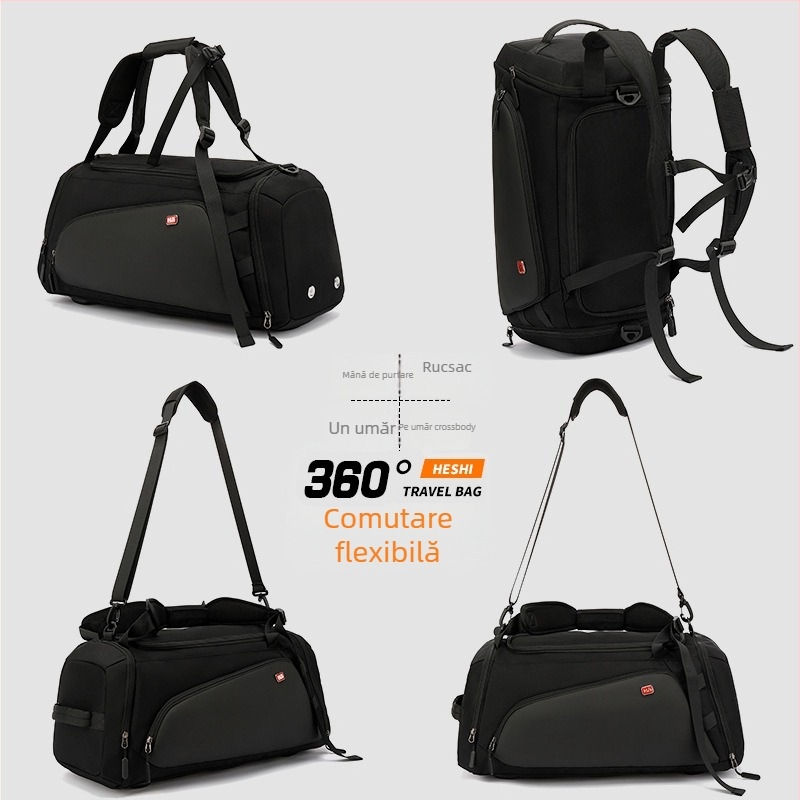 NAKIE rucsac de fitness pentru călătorii, cu separare umedă/uscată, 36–55L, material Oxford, reducerea încărcării