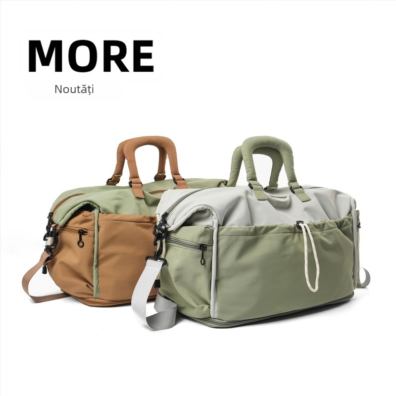 Geantă de călătorie extensibilă pentru escapade scurte, cu compartiment uscat/umed, capacitate 20–35 L, material nylon, respirabilă și ultra-ușoară, unisex, purtare mâner și peste umăr