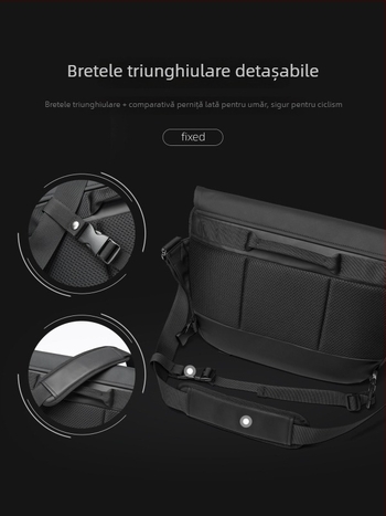 Moyyi Geantă de Cameră – Geantă Messenger din Pânză Oxford pentru DSLR și Mirrorless, Respirabilă, Curea de Umăr Curbată, 1,03 kg