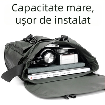 Geantă de umăr pentru bărbați Rocibinney, din nylon, căptușală poliester, stil street trend, model monocrom