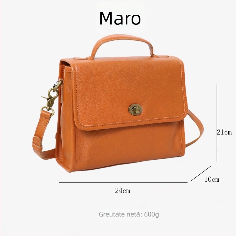Nasman Geantă messenger în stil chinezesc nou, retro, din piele cu strat superior vegetal, curea de mână/pe umăr, închidere cu capac, buzunare interioare: fermoar, telefon și buletin