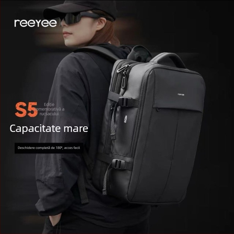 Geantă pentru laptop pentru călătorii de afaceri – Oxford impermeabil, 20–35L, Unisex, Curea de umăr curbat