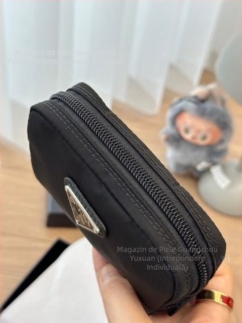 Geantă mini pătrată cu buzunar pentru monede, trusă de machiaj și buzunar pentru chei, material Oxford, impermeabilă, rezistentă la uzură, căptușeală din nylon, unisex