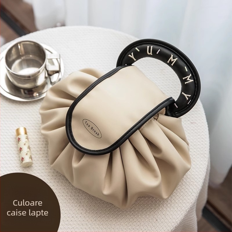 Geantă cosmetică pentru femei - material PU, impermeabilă, extensibilă, portabilă, lansare primăvară 2025