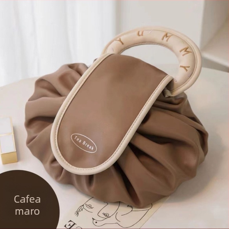 Geantă cosmetică pentru femei - material PU, impermeabilă, extensibilă, portabilă, lansare primăvară 2025