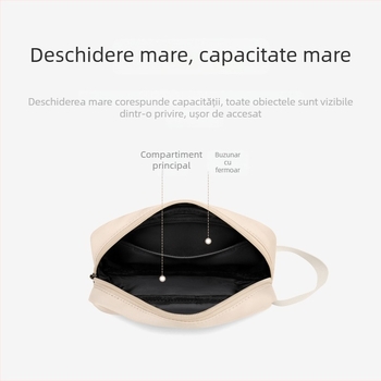 Geantă de machiaj GOLF, capacitate mare, unisex, din pânză, cu model litere, pentru călătorii