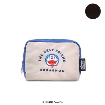 Gențiță de machiaj Doraemon, compactă și elegantă pentru călătorii; material Oxford, căptușeală din poliester, model anime